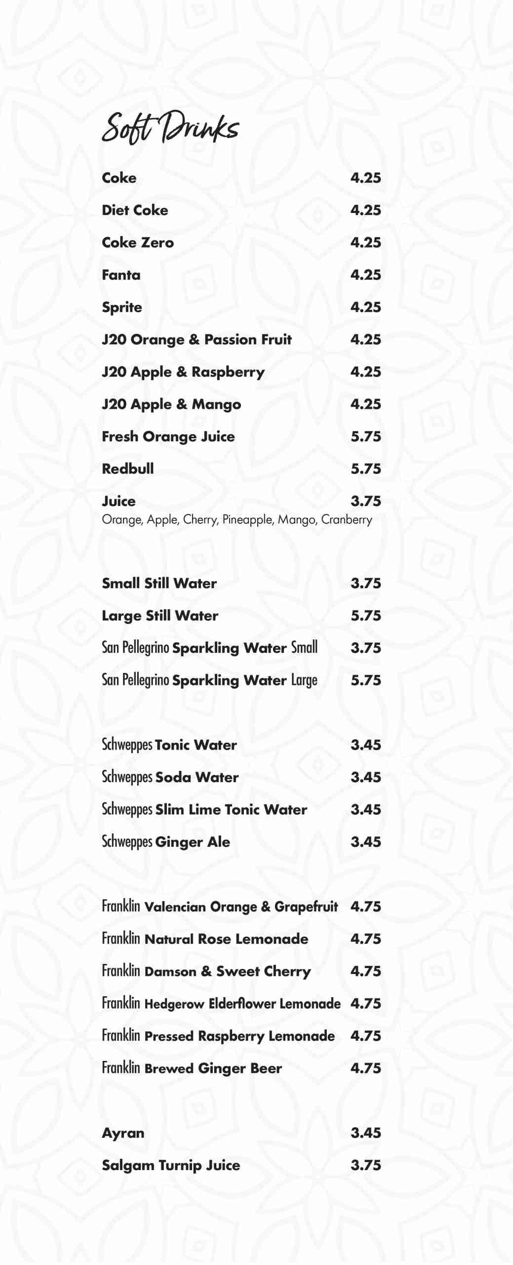Salash Kitchen South Woodford Drinks Menu - Page 6